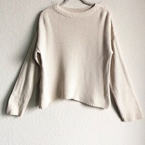 Micaela Greg Seed Sweater Cotton Medium Natural Beige